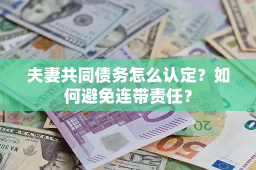 北京夫妻共同债务怎么认定？如何避免连带责任？